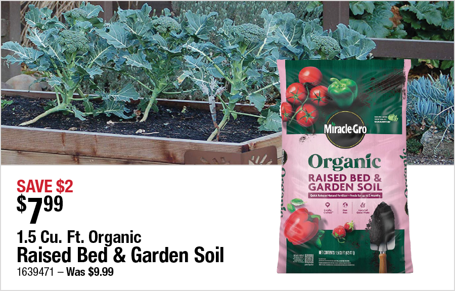 1.5 Cu. Ft. Organic Raised Bed & Garden Soil